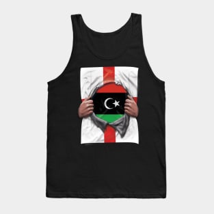 Libya Flag English Flag Ripped - Gift for Libyan From Libya Tank Top